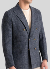 Erkek Kruvaze Klasik Ceket Mavi (BEDEN 46-48-50-52)